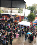 people under outdoor tent in Buenos Aires, Argentina