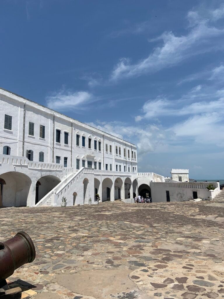 A view of the Cape Coast Castle in Ghana