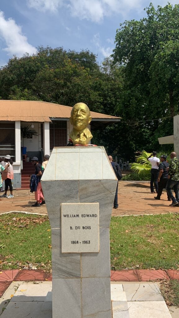 Bust of W.E.B. Du Bois at the WEB Du Bois Center for Pan-Africanism.